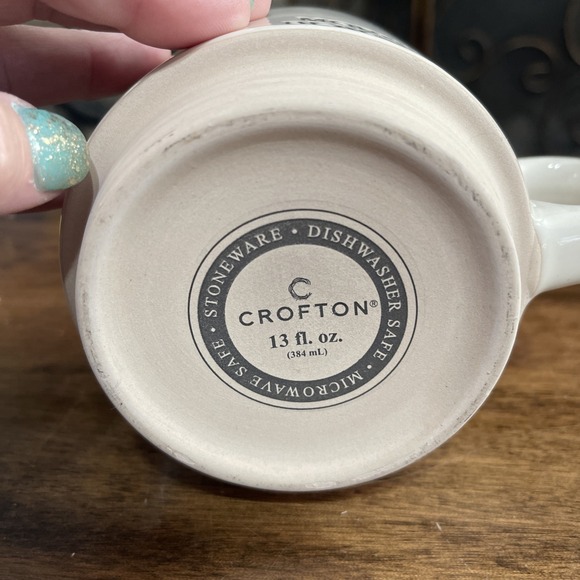 Crofton Morning Beautiful 13 oz coffee tea mug cup stoneware - Picture 4 of 4